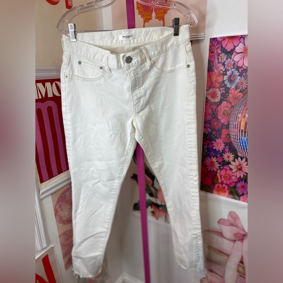 NWT MOUSSY VINTAGE  burnside skinny jeans - white 010 - Picture 9 of 16